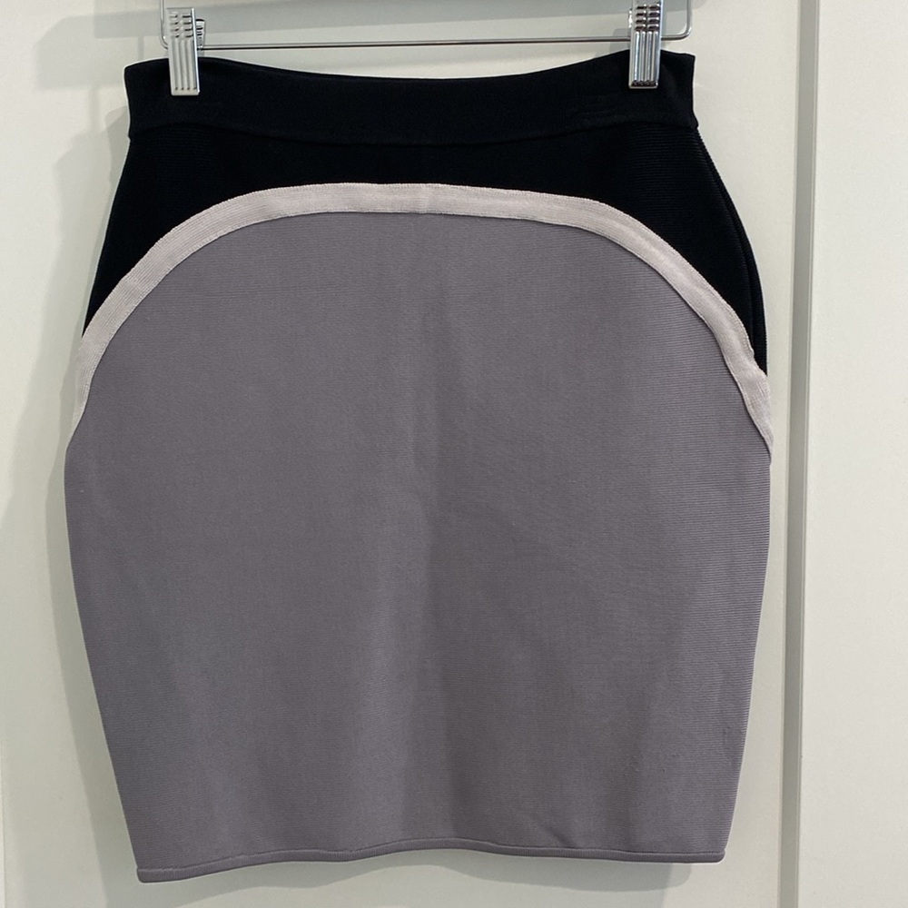 Bebe Color Block Bandage Mini Skirt |Size Large - image 4